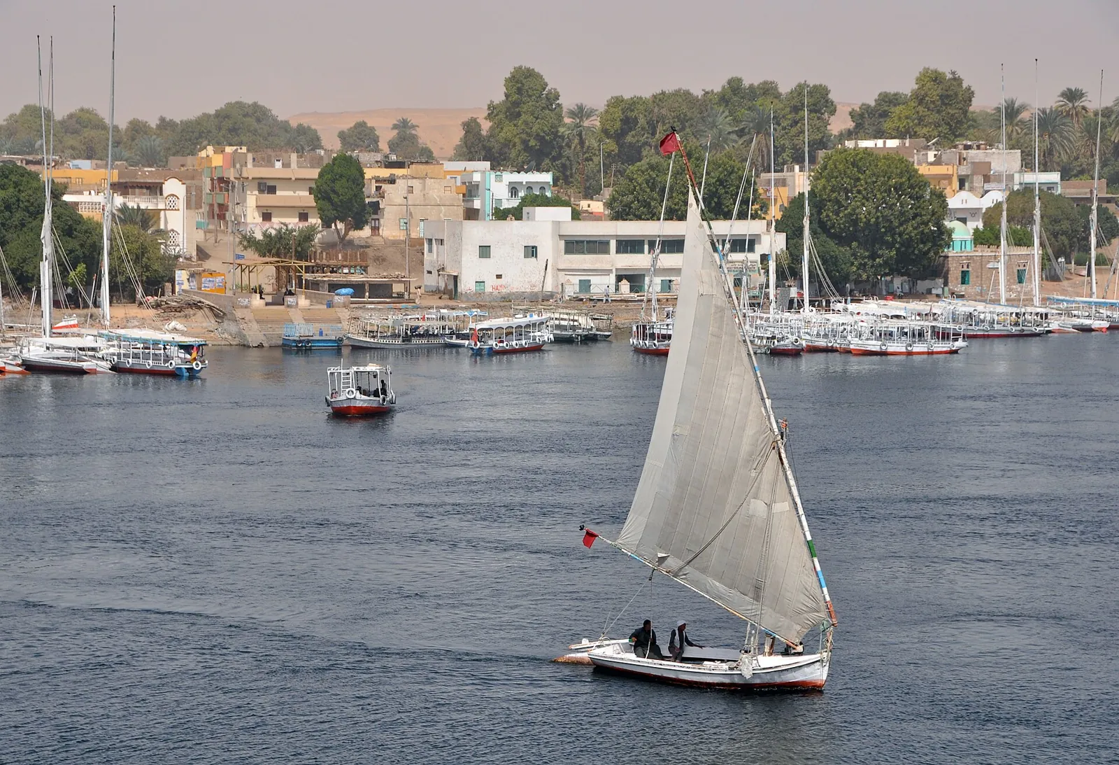 A felucca on the Nile at Aswan