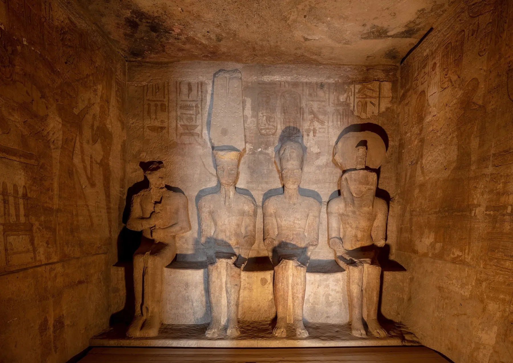 Inside the Great Temple of Abu Simbel
