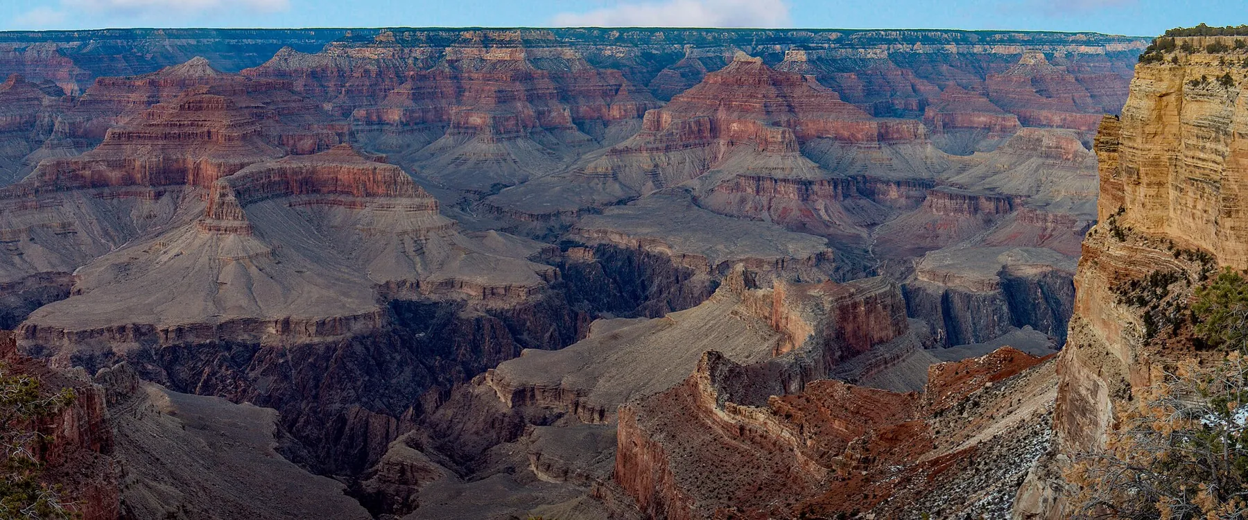 The canyon from Hermit Road, South Rim