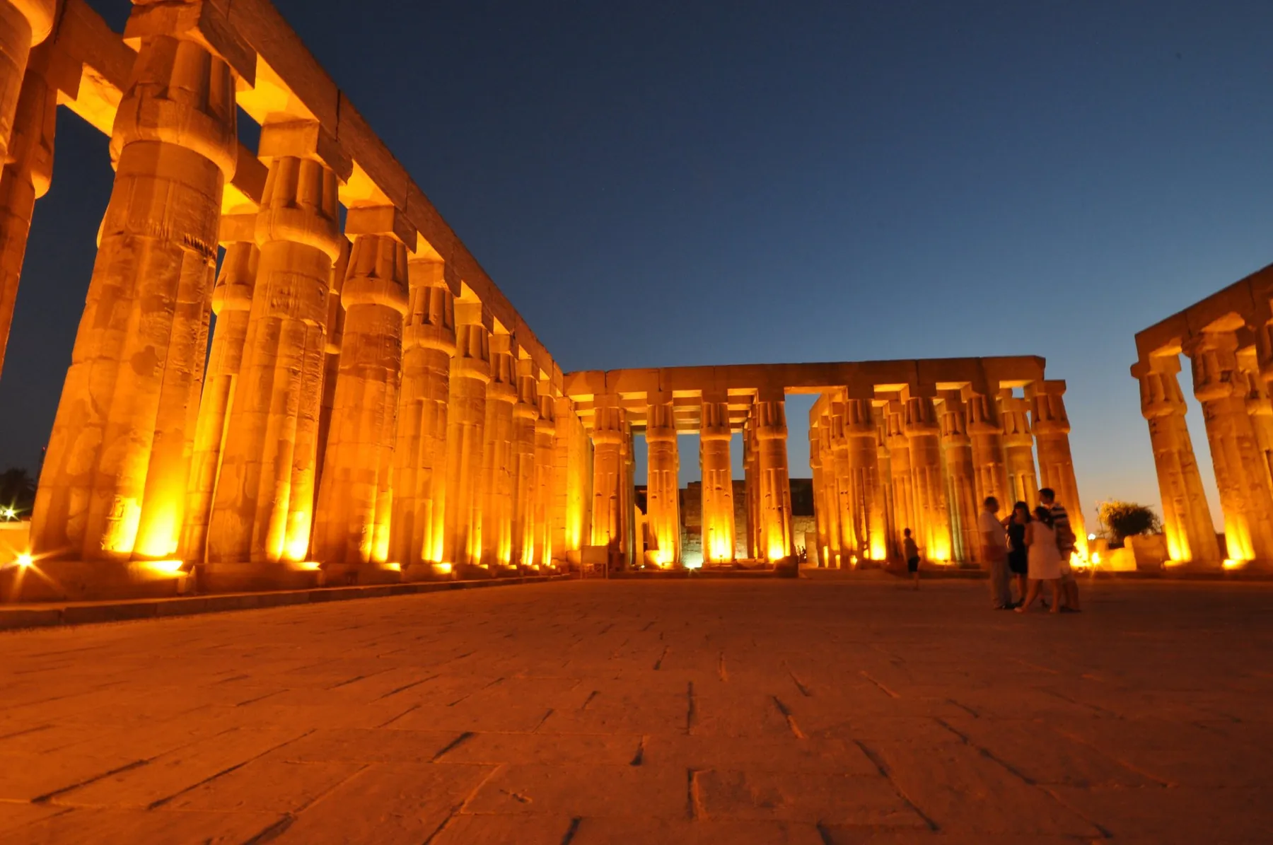 Luxor Temple at dusk