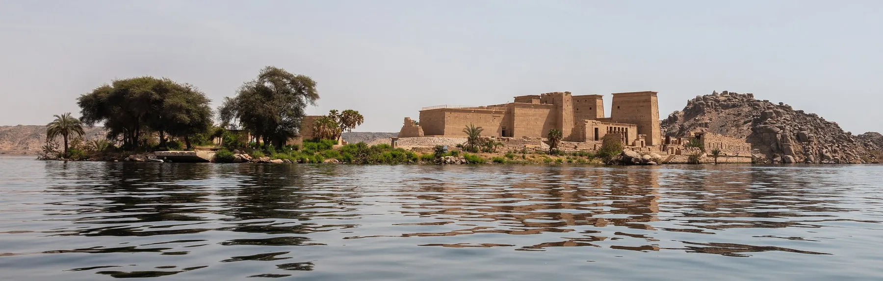 Philae, the Temple of Isis, seen from the water