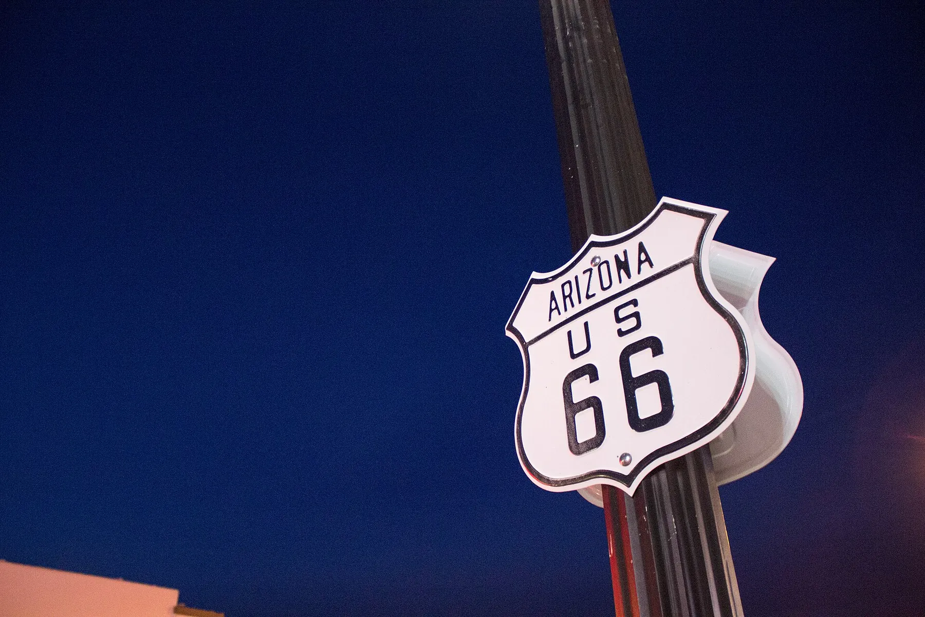 A Route 66 sign in Arizona