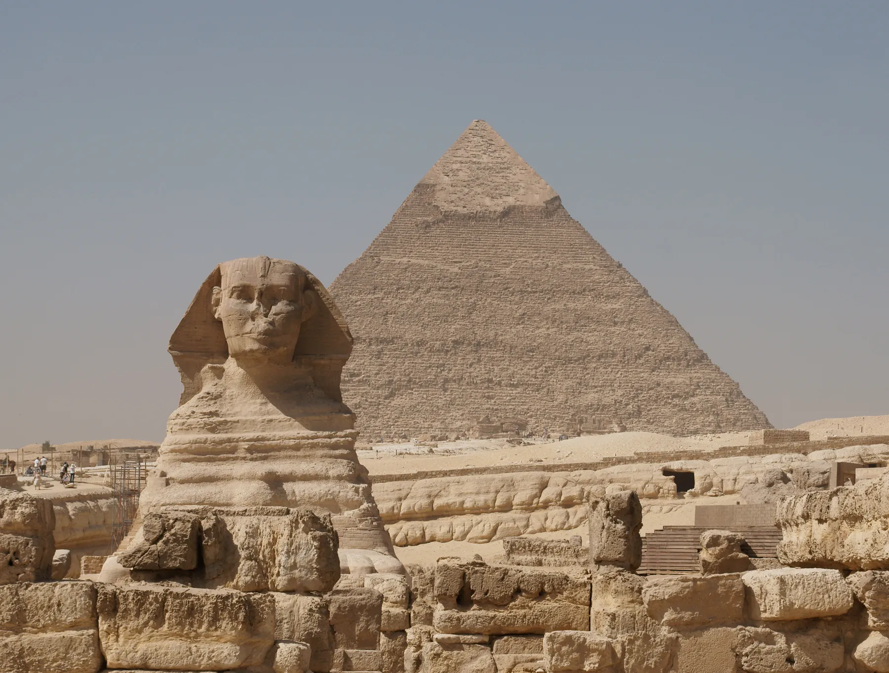 The Great Sphinx and the Pyramid of Khafre